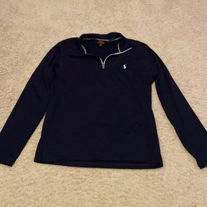 Mens Polo Ralph Lauren Navy Blue Performance Shirt